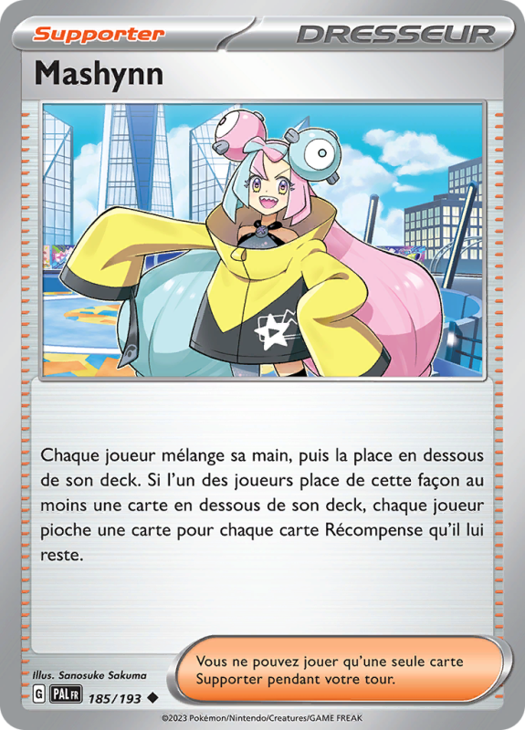 Carte Pokémon Mashynn 185/193 Peu commune Évolutions à Paldea
