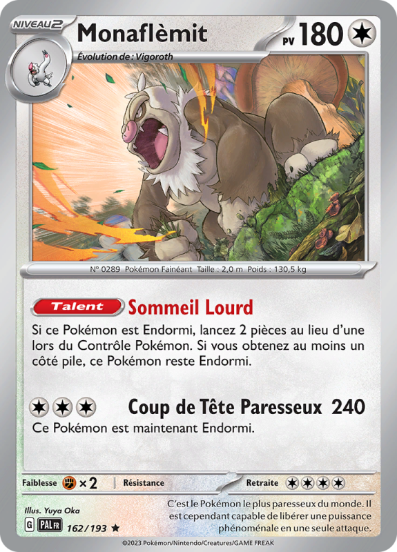 Carte Pokémon Monaflèmit 162/193 Holographique Évolutions à Paldea
