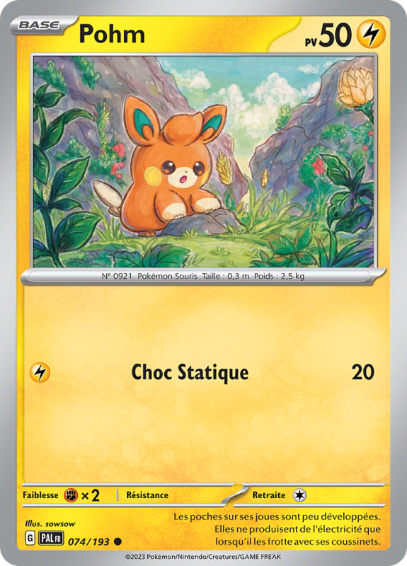 Carte Pokémon Pohm 074/193 Commune Évolutions à Paldea