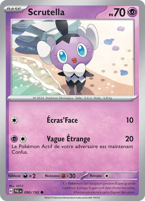 Carte Pokémon Scrutella 090/193 Commune Évolutions à Paldea
