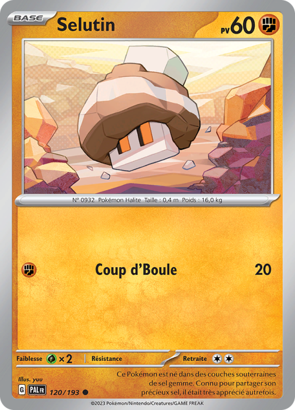 Carte Pokémon Selutin 120/193 Commune Évolutions à Paldea
