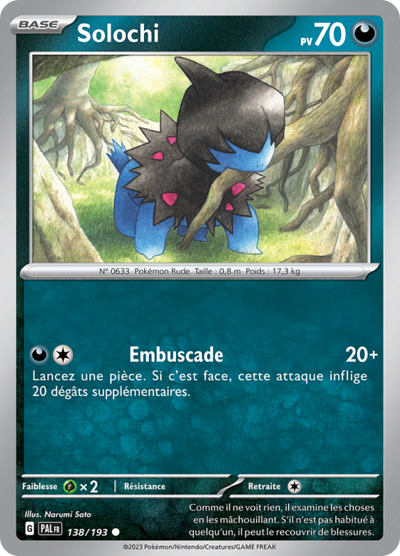 Carte Pokémon Solochi 138/193 Commune Évolutions à Paldea