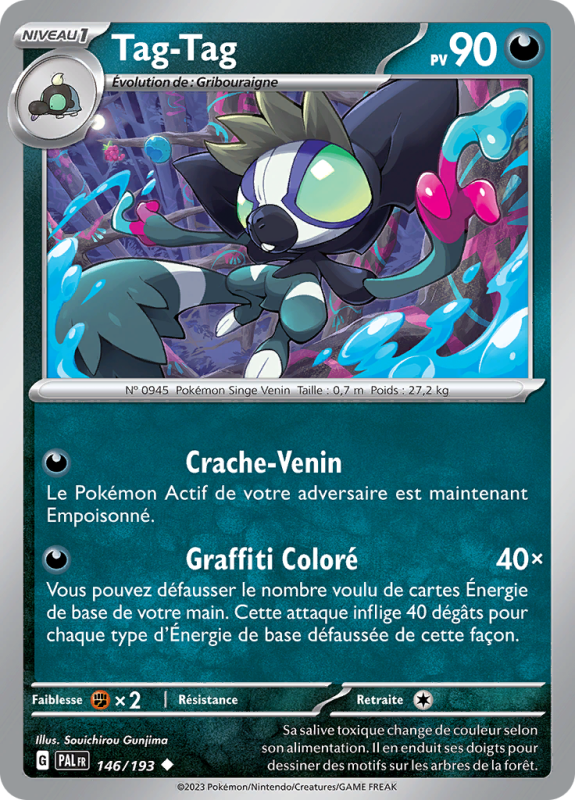 Carte Pokémon Tag-Tag 146/193 Peu commune Évolutions à Paldea
