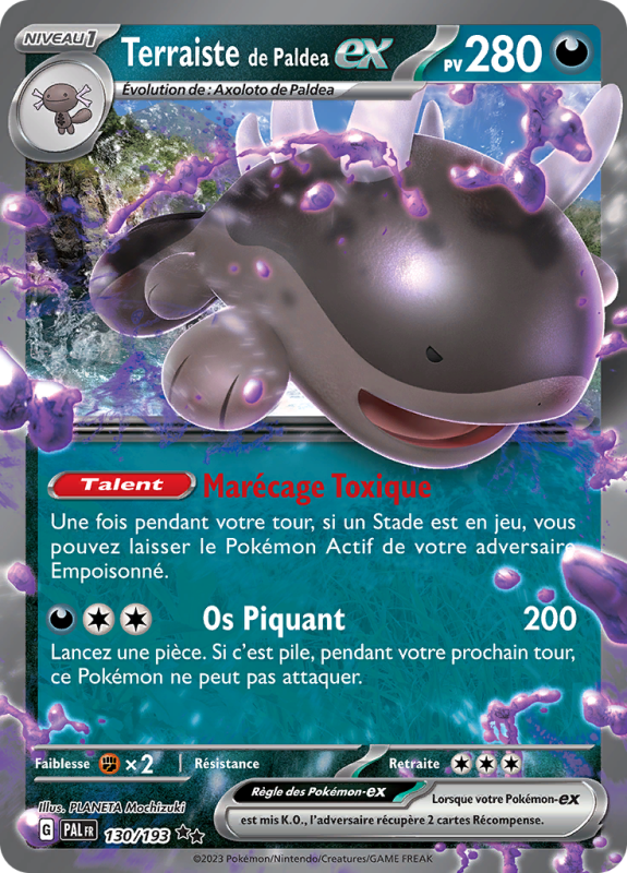 Carte Pokémon Terraiste de Paldea-ex 130/193 Double rare Évolutions à Paldea