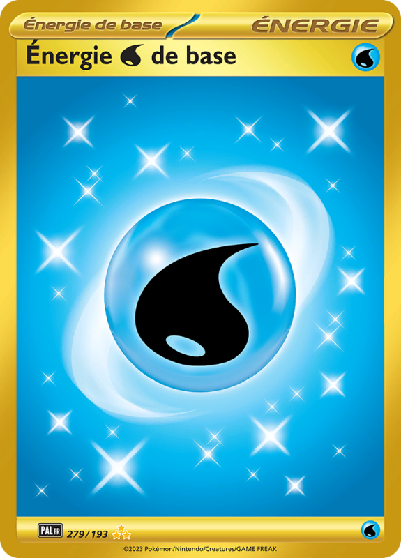 Carte Pokémon Énergie Eau de base 279/193 Gold Évolutions à Paldea