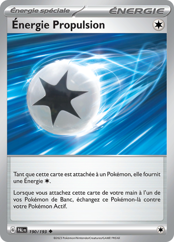 Carte Pokémon Énergie Propulsion 190/193 Peu commune Évolutions à Paldea