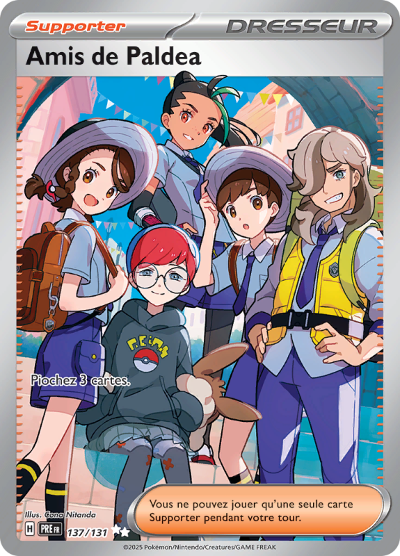 Carte Pokémon Amis de Paldea 137/131 Ultra Rare Évolutions Prismatiques