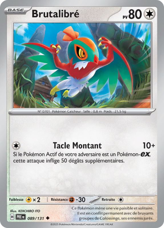 Carte Pokémon Brutalibré 089/131 Peu commune Évolutions Prismatiques
