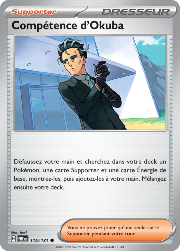 Carte Pokémon Compétence d'Okuba 115/131 Commune Évolutions Prismatiques