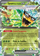 Carte Pokémon Ogerpon Masque Turquoise-ex 012/131 Double rare Évolutions Prismatiques