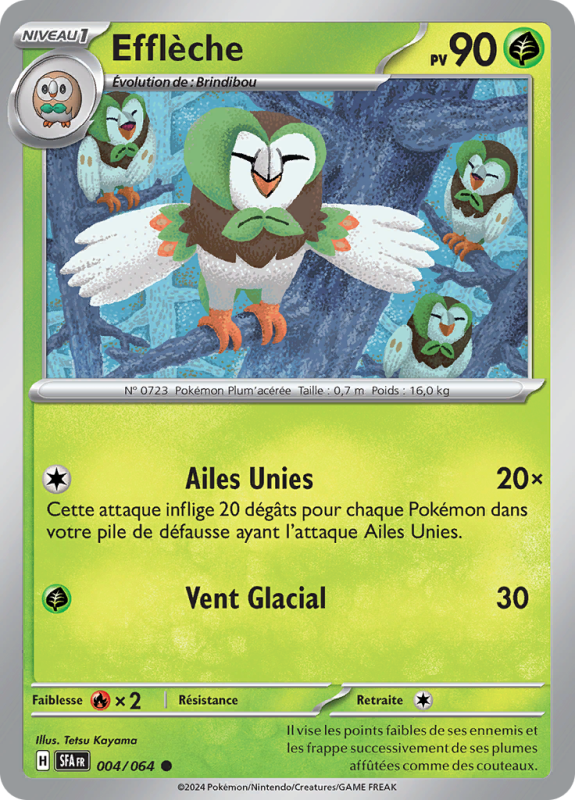 Carte Pokémon Efflèche 004/064 Commune Fable Nébuleuse