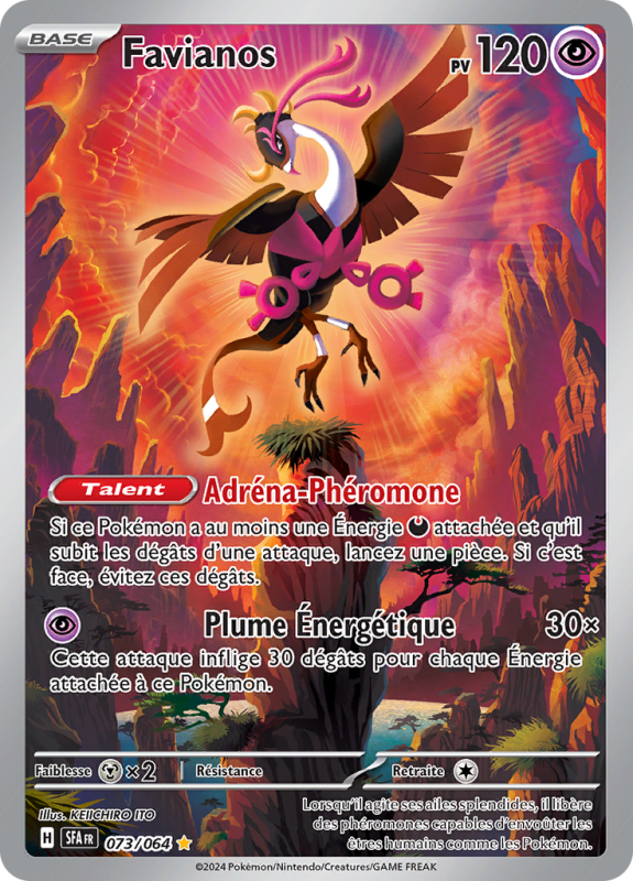 Carte Pokémon Favianos 073/064 AR Fable Nébuleuse