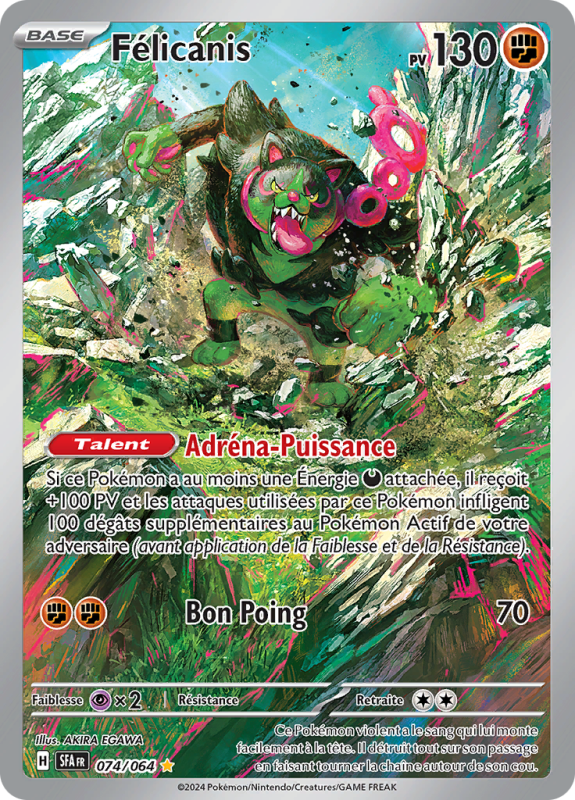 Carte Pokémon Félicanis 074/064 AR Fable Nébuleuse