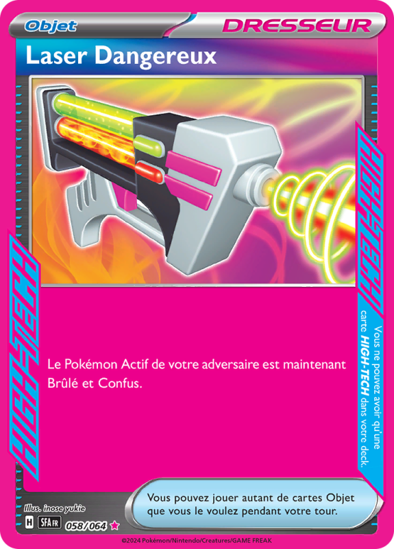 Carte Pokémon Laser Dangereux 058/064 HIGH-TECH Fable Nébuleuse