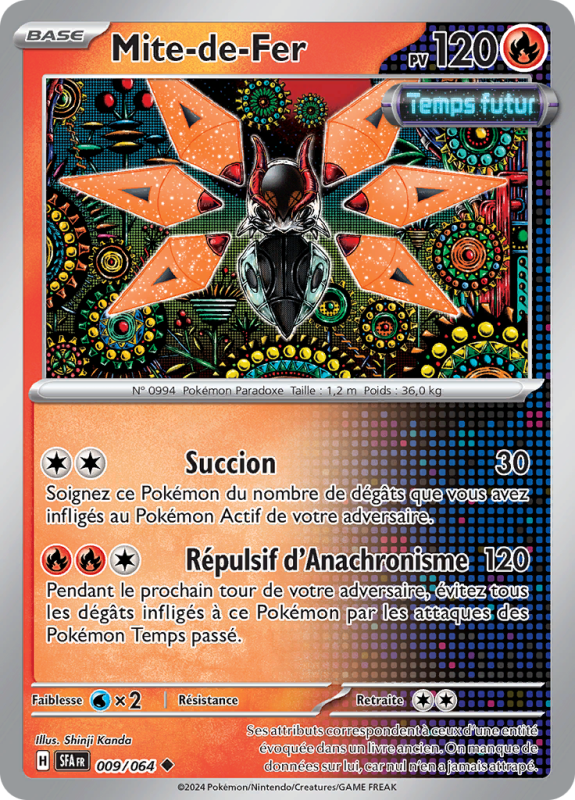 Carte Pokémon Mite-de-Fer 009/064 Peu commune Fable Nébuleuse