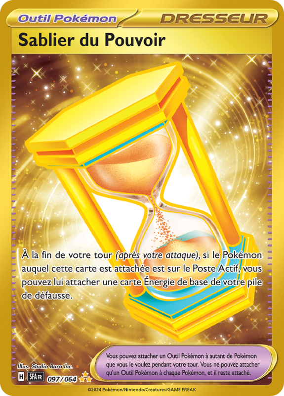 Carte Pokémon Sablier du Pouvoir 097/064 Gold Fable Nébuleuse