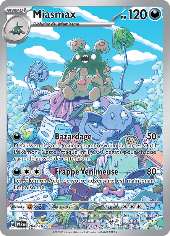 Carte Pokémon Miasmax 204/182 AR Faille Paradoxe