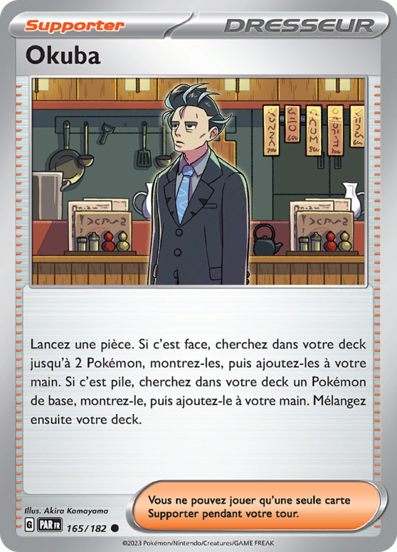 Carte Pokémon Okuba 165/182 Commune Faille Paradoxe