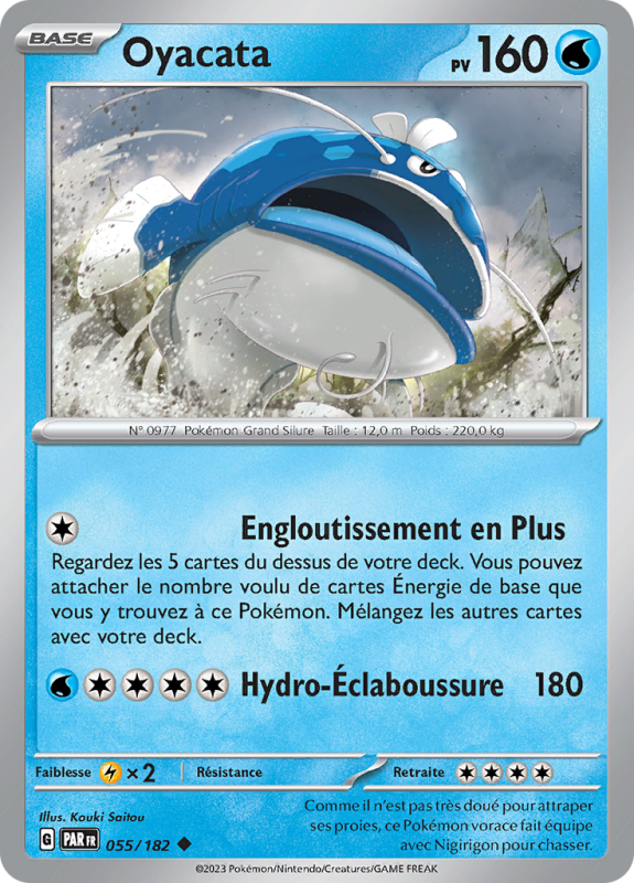 Carte Pokémon Oyacata 055/182 Peu commune Faille Paradoxe