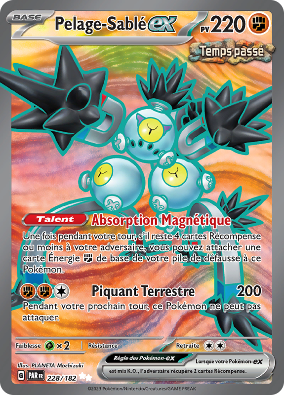 Carte Pokémon Pelage-Sablé-ex 228/182 Ultra Rare Faille Paradoxe