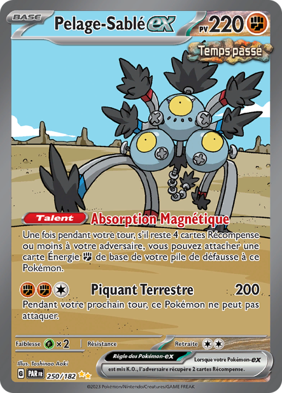 Carte Pokémon Pelage-Sablé-ex 250/182 Alternative Faille Paradoxe