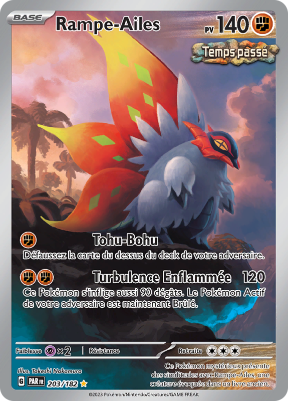 Carte Pokémon Rampe-Ailes 203/182 AR Faille Paradoxe