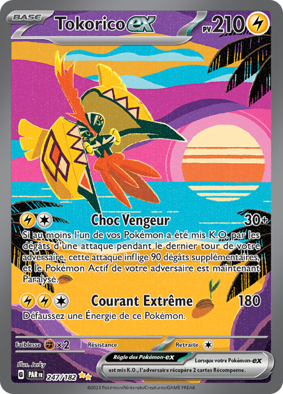 Carte Pokémon Tokorico-ex 247/182 Alternative Faille Paradoxe