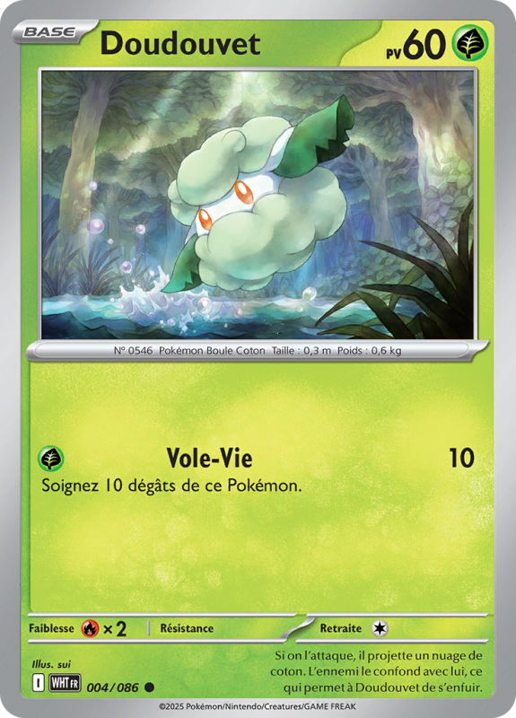 Carte Pokémon Doudouvet 004/086 Commune Flamme Blanche