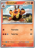 Carte Pokémon Grotichon 012/086 Commune Flamme Blanche