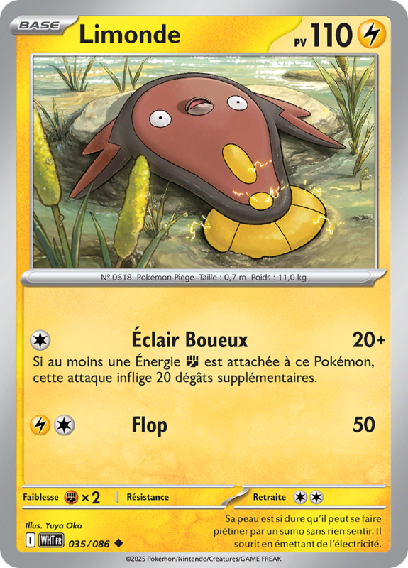 Carte Pokémon Limonde 035/086 Peu commune Flamme Blanche