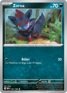 Carte Pokémon Zorua 061/086 Commune Flamme Blanche