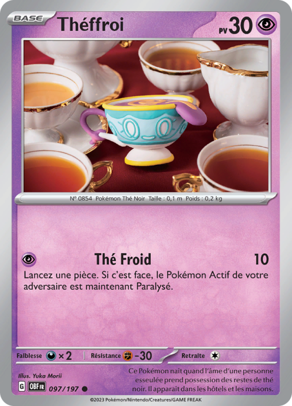 Carte Pokémon Théffroi 097/197 Commune Flammes Obsidiennes