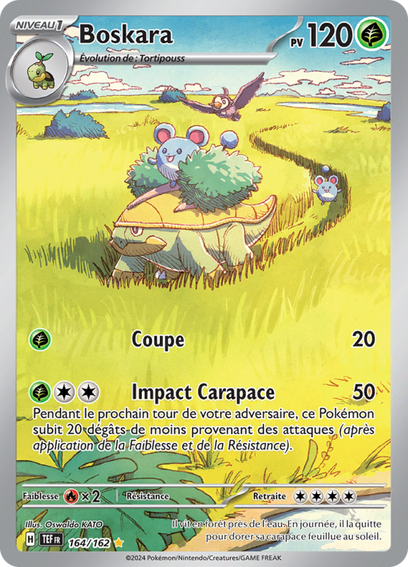 Carte Pokémon Boskara 164/162 AR Forces Temporelles
