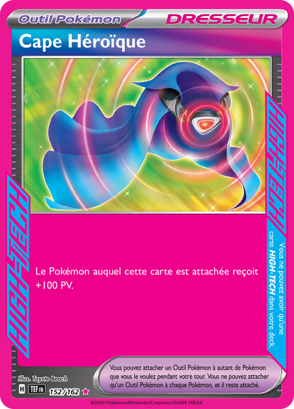Carte Pokémon Cape Héroïque 152/162 HIGH-TECH Forces Temporelles