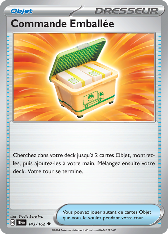 Carte Pokémon Commande Emballée 143/162 Peu commune Forces Temporelles