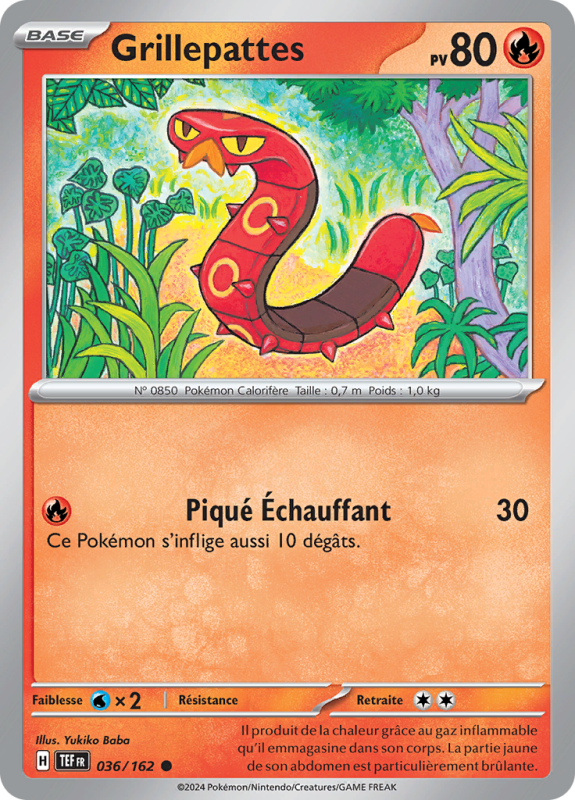 Carte Pokémon Grillepattes 036/162 Commune Forces Temporelles