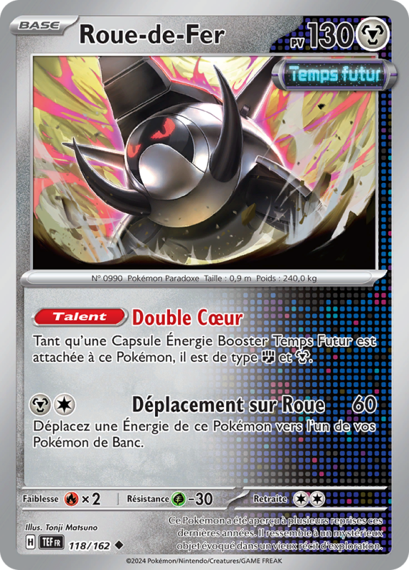 Carte Pokémon Roue-de-Fer 118/162 Peu commune Forces Temporelles