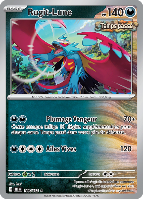 Carte Pokémon Rugit-Lune 109/162 Peu commune Forces Temporelles