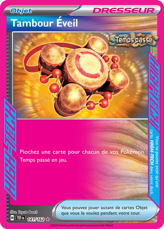 Carte Pokémon Tambour Éveil 141/162 HIGH-TECH Forces Temporelles