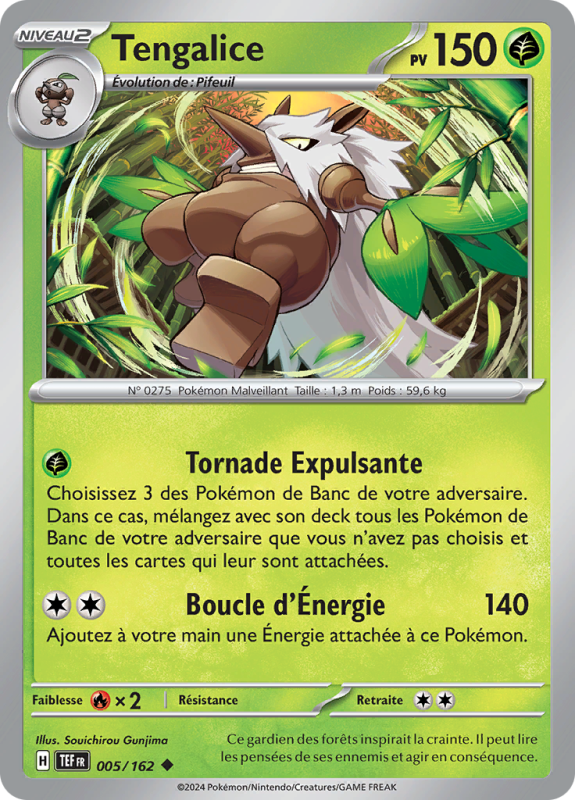 Carte Pokémon Tengalice 005/162 Peu commune Forces Temporelles