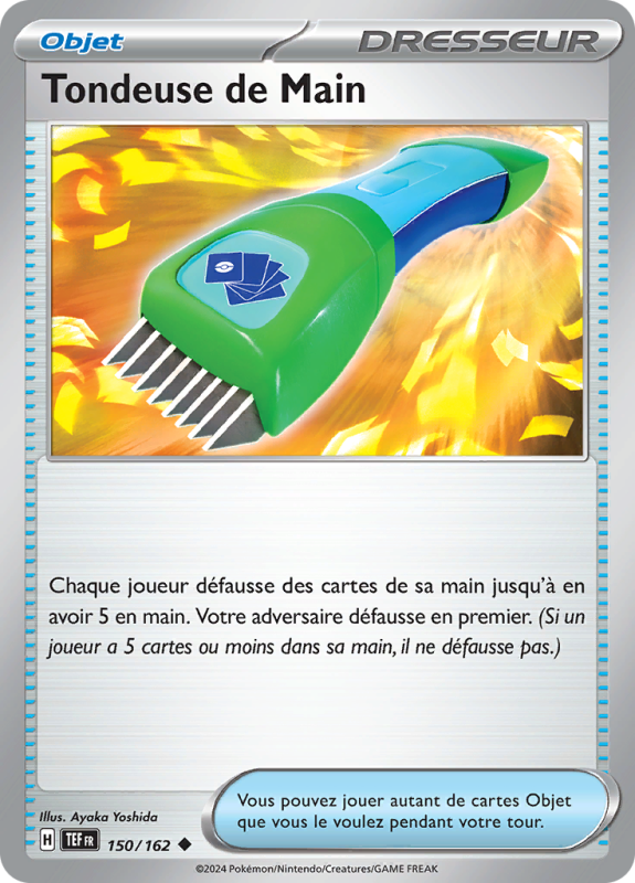 Carte Pokémon Tondeuse de Main 150/162 Peu commune Forces Temporelles