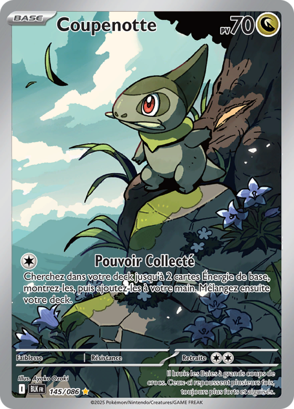 Carte Pokémon Coupenotte 145/086 AR Foudre Noire