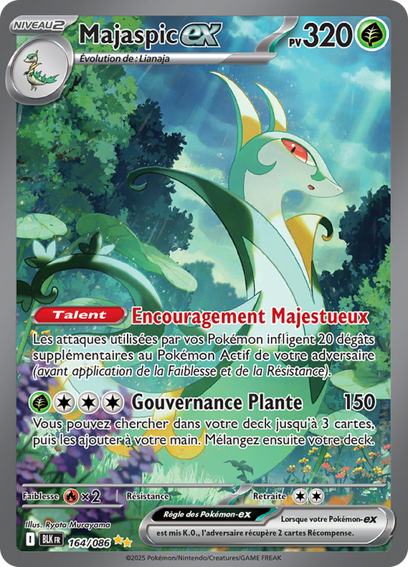 Carte Pokémon Majaspic-ex 164/086 Alternative Foudre Noire