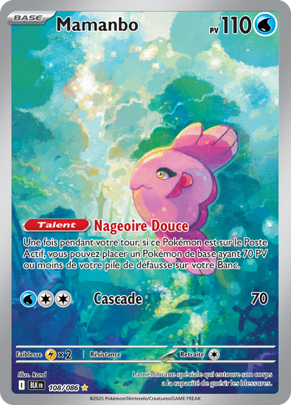 Carte Pokémon Mamanbo 108/086 AR Foudre Noire