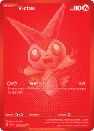 Carte Pokémon Victini 171/086 Ultra Rare Foudre Noire