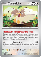 Carte Pokémon Canarticho 132/167 Commune Mascarade Crépusculaire