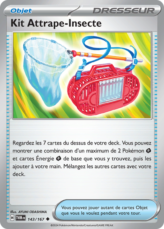 Carte Pokémon Kit Attrape-Insecte 143/167 Peu commune Mascarade Crépusculaire