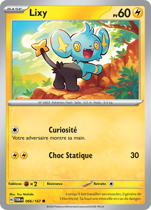 Carte Pokémon Lixy 066/167 Commune Mascarade Crépusculaire