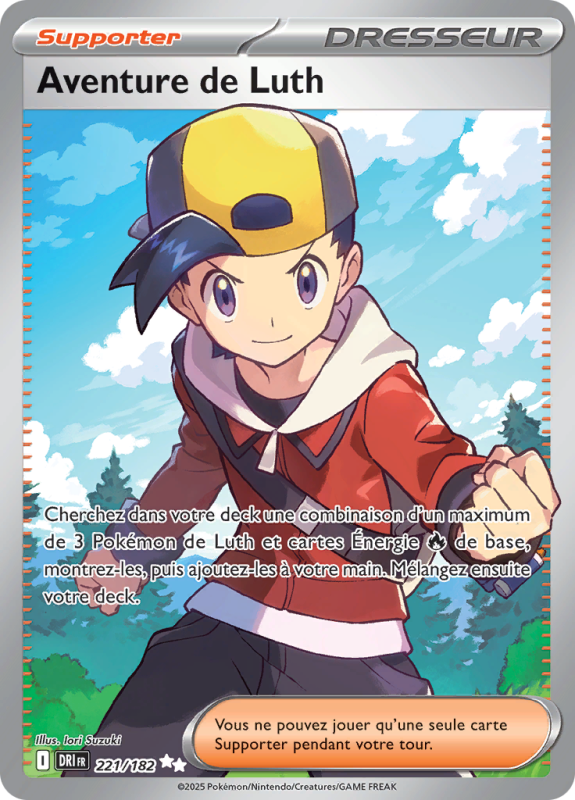 Carte Pokémon Aventure de Luth 221/182 Ultra Rare Rivalités Destinées