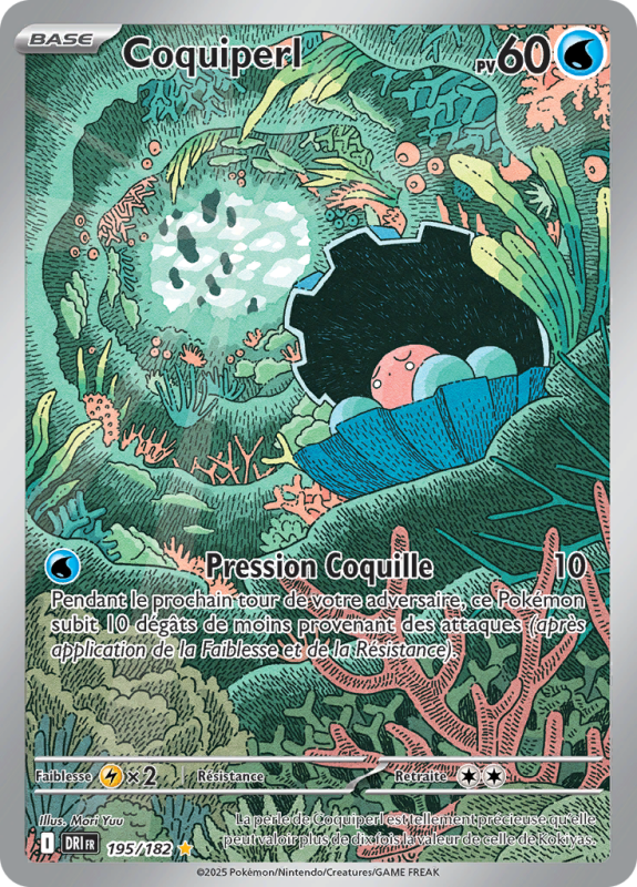 Carte Pokémon Coquiperl 195/182 AR Rivalités Destinées